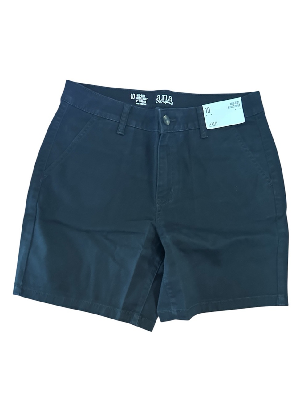 a.n.a Mid-Rise Middy Short Size 10 - Black